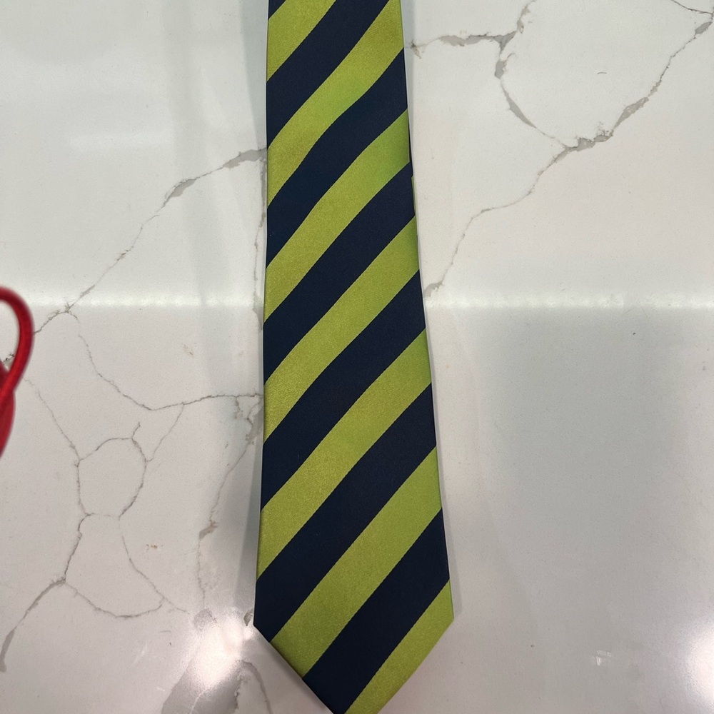 Paul Malone Men’s Silk Tie Striped Green and Black Tall/Long Tie (All Ties $5)